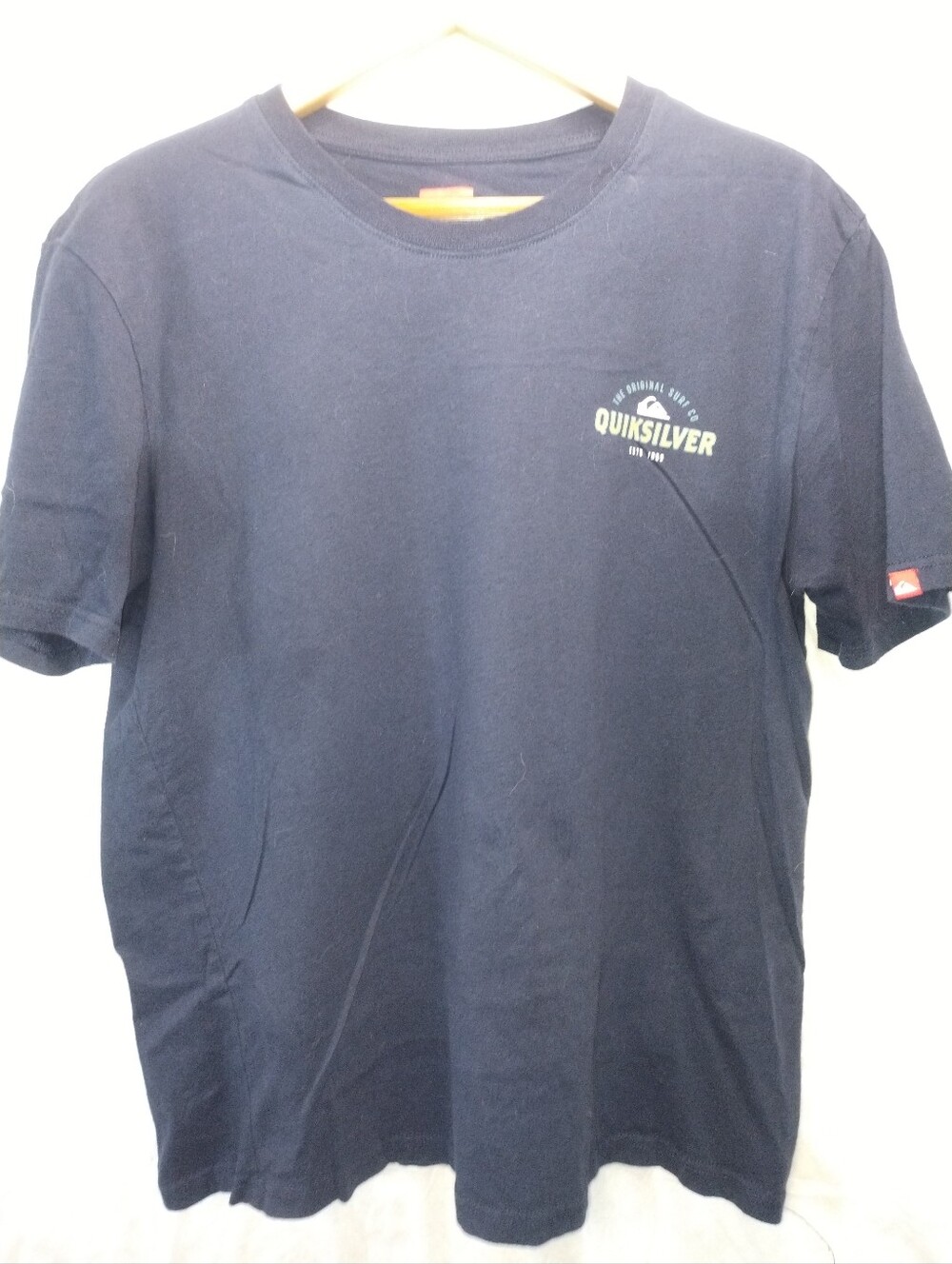 Quiksilver Way Back Tee in blue colorway "India Ink" or "Dark Navy" Men's Size L